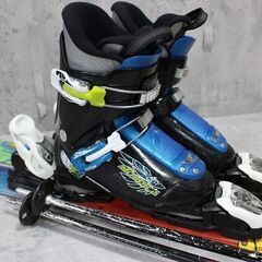 お引取り限定 ノルディカ カービングスキー4点セット 板100cm ブーツ21.5cmの画像