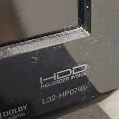 32型 液晶テレビ  テレビ台セット HDD内蔵 日立 HITACHI Wooo L32-HP07の画像