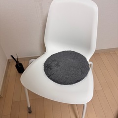 イケア LIDÅS リードオース チェア, ホワイト/セファスト ホワイトの画像