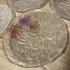 HOYAガラス　お皿　5枚セットの画像