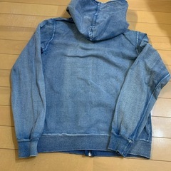 BAYCREST デニムブルー フルジップパーカー Mの画像