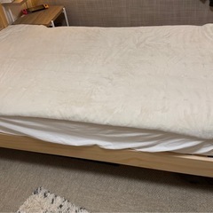 無印良品 シングルベッド ベッドフレームの画像