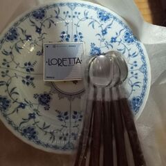 （受付停止中）【未使用品】カレー皿・スプーン５つセット　※無料の画像