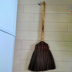 【白木屋】 特選棕櫚（しゅろ）製鬼箒（ほうき）＆はりみ（ちりとり）セットの画像
