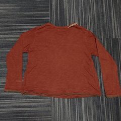 120cm ビケットクラブ　長袖カットソー　ロンT　赤茶色の画像