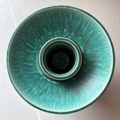 花器　花瓶　フラワーベース　グリーンの画像