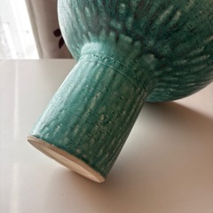花器　花瓶　フラワーベース　グリーンの画像