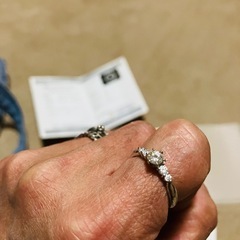 ダイヤモンドリング ブリリアント 0.316・0.18カラット の画像