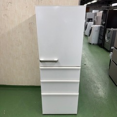 222 AQUA 大型冷蔵庫　355L 300L強　小型　家庭用　右開き　4ドア　ホワイトカラーの画像