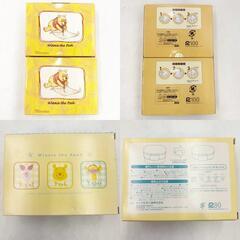 【未使用】[5点セット] ディズニー ミッキーマウスと仲間たちのイヤープレート 2007年 プーさん メモ帳 ノベルティ ランチボックスの画像