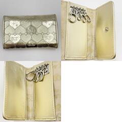 [3点セット] サンリオ ハローキティ HELLO KITTY 財布 ポーチ キーケース シャイニーハート 2008 ゴールドの画像