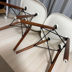 イームズチェア　リプロダクト　2脚セット　ホワイトの画像