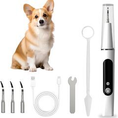 未開封品 超音波歯クリーナー 犬 猫用 歯石取り USB充電式 LED照明付の画像