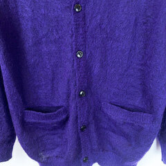 WACKOMARIA ワコマリア モヘア ニット カーディガン M パープル 10AW-KNT-01の画像