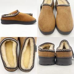 【未使用】EMU Australia エミュ Platinum Outback Scuff ムートン クロッグ サンダル W9/26cm Chestnut WP11874 レディースの画像