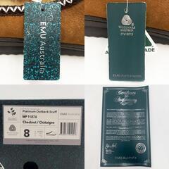 【未使用】EMU Australia エミュ Platinum Outback Scuff ムートン クロッグ サンダル W8/25cm Chestnut WP11874 レディースの画像