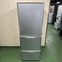 227 シャープ　大型冷蔵庫　どっちもドア　350L　小型　家庭用　一人暮らし　シルバーカラーの画像