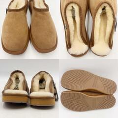 【未使用】EMU Australia エミュ Platinum Esperence ムートンスリッパ 8/26cm Chestnut MP10528 メンズの画像