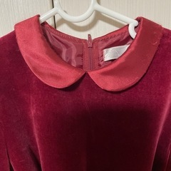 120センチ　ベロア素材ドレスの画像