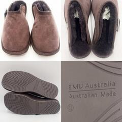 【未使用】EMU Australia エミュ Platinum Esperence ムートンスリッパ 8/26cm Chestnut MP10528 メンズの画像