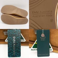 【未使用】EMU Australia エミュ Platinum Esperence ムートンスリッパ 9/27cm Chestnut MP10528 メンズの画像
