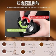 コーヒーミル 手挽きコーヒーミル 手動式 ハンドコーヒーミル コーヒー豆 ひき機 コーヒーグラインダー ポータブルコーヒー豆ミル の画像
