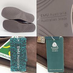 【未使用】EMU Australia エミュ Platinum Esperence ムートンスリッパ 9/27cm Chestnut MP10528 メンズの画像