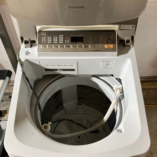 I 2511-019 パナソニック洗濯機10.0K NA-FA100H5 2018年製　動作確認済み　キズ汚れ有り