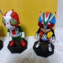 貴重、ワーコレ仮面ライダーフィギュア　仮面ライダーV3.ライダーマン.仮面ライダーアマゾンの画像