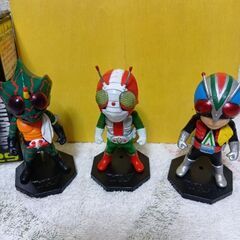 貴重、ワーコレ仮面ライダーフィギュア　仮面ライダーV3.ライダーマン.仮面ライダーアマゾンの画像