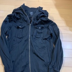 メンズ　フード付きジップアップの画像