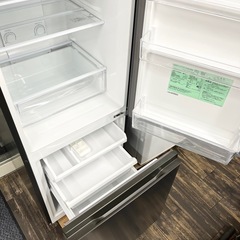 【中古品】2025年製 アクア(AQUA) AQR-20R-DS ダークシルバー SIMPLE+ 2ドア冷蔵庫 右開き 201L キッチン家電 ファミリー向けの画像