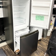 【中古品】2025年製 アクア(AQUA) AQR-20R-DS ダークシルバー SIMPLE+ 2ドア冷蔵庫 右開き 201L キッチン家電 ファミリー向けの画像