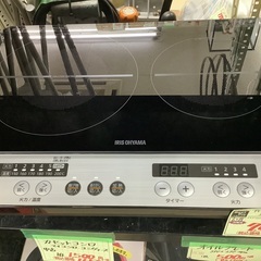 アイリスオーヤマ 2口 IHコンロ IHK-W12SP 管D251101EK (ベストバイ 静岡県袋井市)の画像