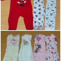 まとめ売り24着！新生児、女の子ロンパース50~60の画像