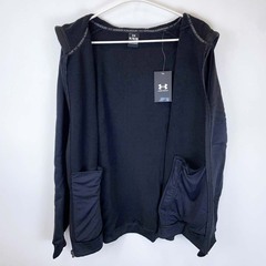【未使用】アンダーアーマー アーマー FleecePro フルジップジャケット XL 001 ブラック 1386582 メンズ UNDER ARMOUR ジップアップパーカーの画像