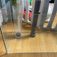 濾過槽付　オーバーフロー水槽　60×30×36  の画像