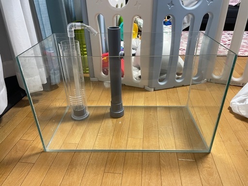 濾過槽付　オーバーフロー水槽　60×30×36