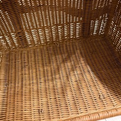 猫 犬 ペット ラタンキャリーケース キャリーベッドの画像