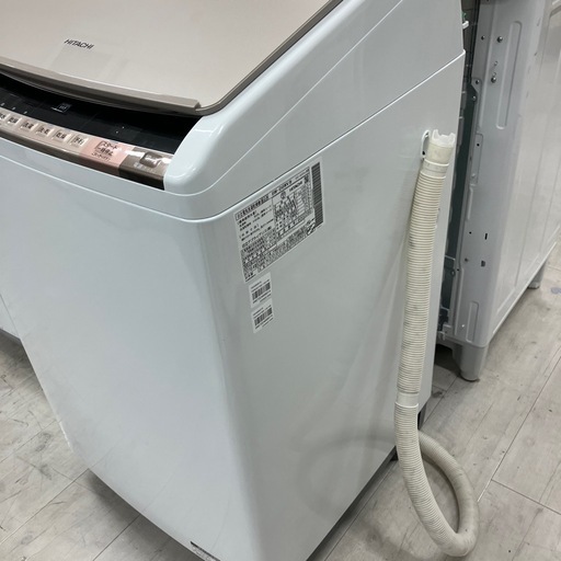 安心の6ヶ月保証付き！HITACHI縦型選択乾燥機　2016年製8.0kg【トレファク堺福田店】