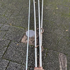 ハゼ掛け　三脚支柱 210cm 3段かけ稲干し棒14本30000円の画像