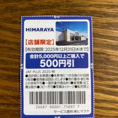 アパレル　割引券の画像