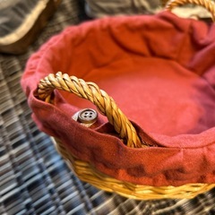 布カバー付きバスケット３点セットの画像