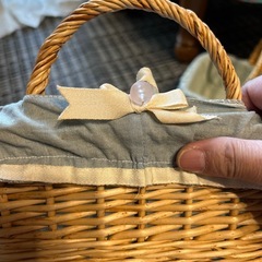 布カバー付きバスケット３点セットの画像