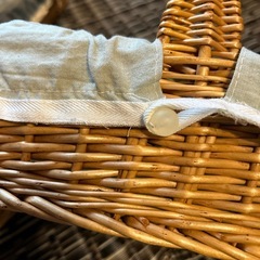 布カバー付きバスケット３点セットの画像