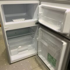 ★来店限定 　特価品　2ドア冷凍冷蔵庫　アイリスプラザ　2022年製　87ℓ　PRC-B092D-Sの画像