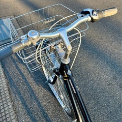 ブリヂストン通学自転車27インチ黒の画像