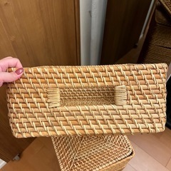 無印　重なるラタン　バスケット　各種　の画像