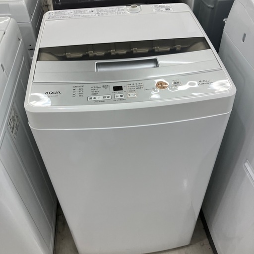 安心の6ヶ月保証付き！AQUA全自動洗濯機2019年製4.5kg【トレファク堺福田店】