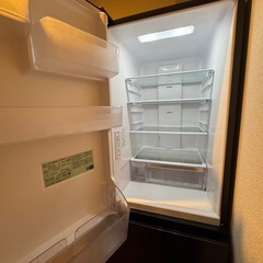 【最終値下げ】11/7まで　日立　HITACHI  冷蔵庫 Vタイプ ブリリアントブラック R-V32RVL-K 315L 3ドア 左開きタイプの画像